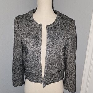 Women's Gray Tweed Jacket